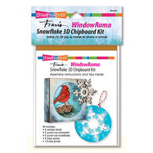 Load image into Gallery viewer, Stampendous Fran&#39;s WindowRama- Snowflake 3D Chipboard Kit (WR502)
