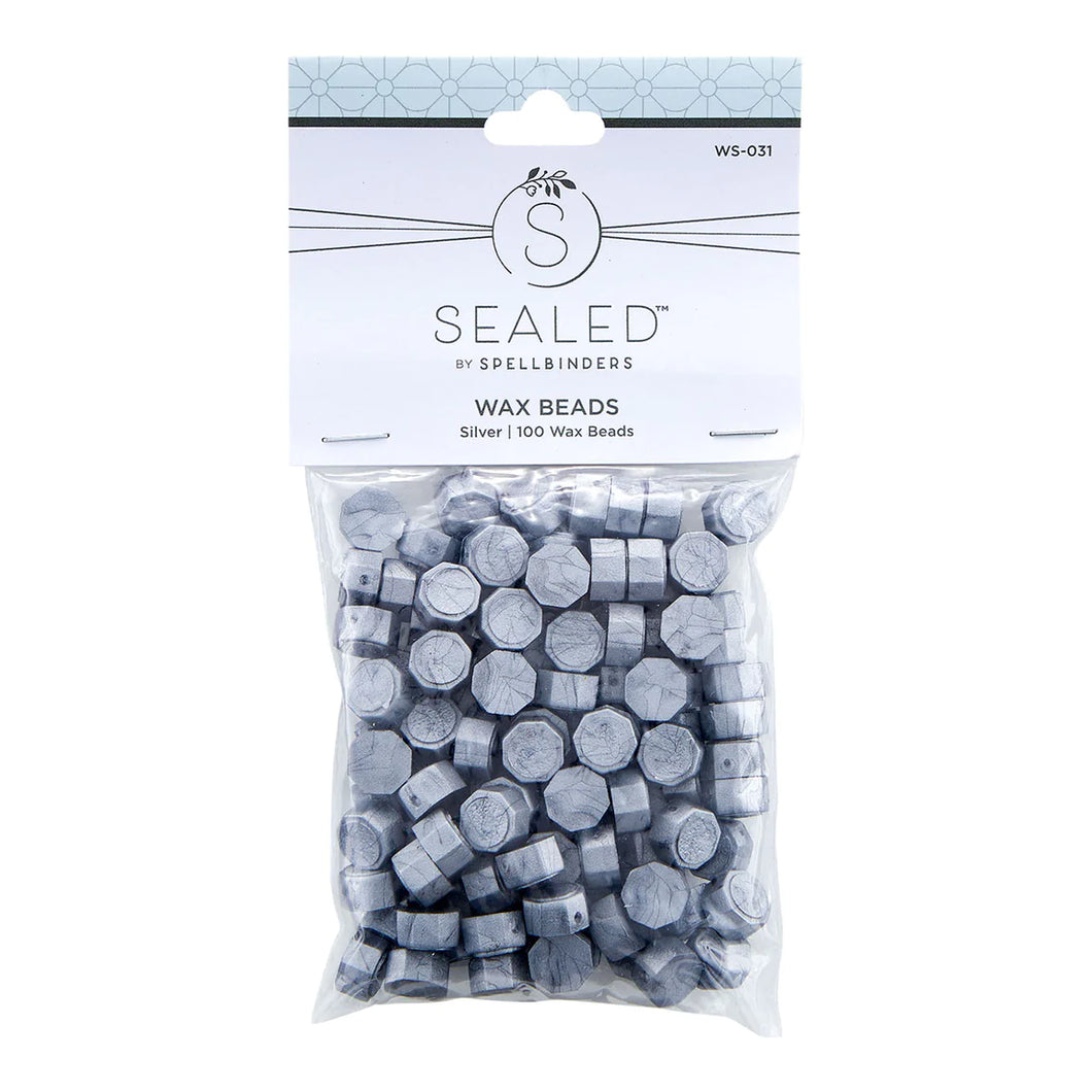 Spellbinders Paper Arts Sealed Collection Wax Beads Silver (WS-031)