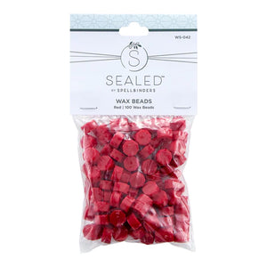 Spellbinders Paper Arts Sealed Collection Wax Beads Red (WS-042)