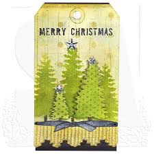 Wendy Vecchi Studio 490 Mat Minis Pine Trees (WVMMPV03)