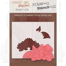 Wendy Vecchi Studio 490 Stamp-it Stencil It! Water Lily (WVSTST019)