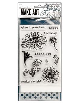 Wendy Vecchi Stamp, Die & Stencil Set Thank You (WVZ70108)