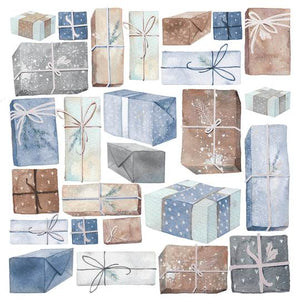 Kasiercraft 12" x 12" Scrapbook Paper - Whimsy Wishes Collection - Wrapped Up (P2955)