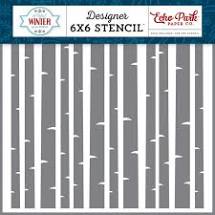 Echo Park Paper Co. Designer 6x6 Stencil - Winter Aspen (APW136033)