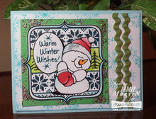 Load image into Gallery viewer, Stampendous Fran&#39;s Cling Rubber Stamps Sweater Snowman (CRW158)
