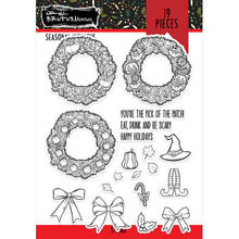 Load image into Gallery viewer, Brutus Monroe Stamp &amp; De Set Seasonal Wreaths
