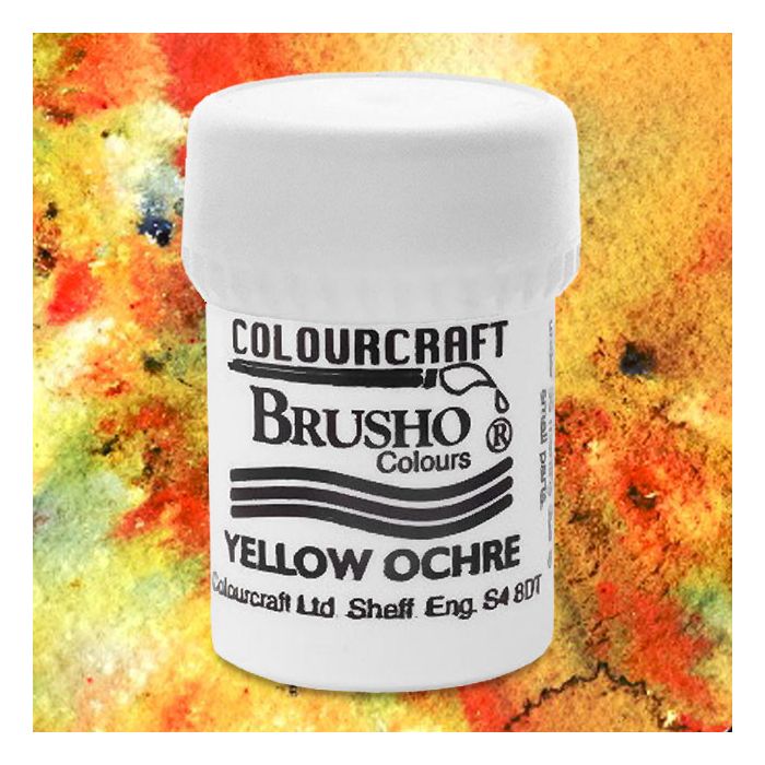 Colourcraft Brusho Colors Yellow Ochre