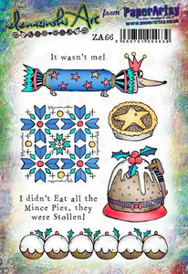 PaperArtsy Rubber Stamp Set It Wasn't Me designed by ElenaZinski Art (ZA66)