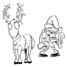 Art Gone Wild! Cling Stamps - Zombie Elf & Reindeer (L-2804)