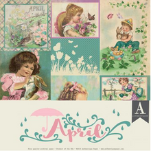 Load image into Gallery viewer, Authentique The Calendar Collection- April Paper Pack (CAL052)
