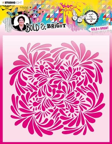 Art by Marlene Bold & Bright Collection Stencil Bold & Bright