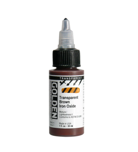 Golden Paints High Flow Acrylics Transparent Brown Iron Oxide (8562-1)