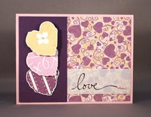 Load image into Gallery viewer, Impression Obsession Cover-A-Card Background Stamp Heart Swirls (CC071)
