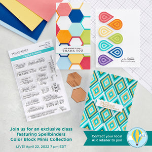 Exclusive Spellbinders Color Block Mini Kit with Online Class