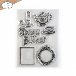 Elizabeth Craft Design Cream & Sugar Stamp (CS282)