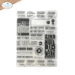 Elizabeth Craft Designs Get Creative Collection Stamp Set Do not call me Dutch Stamps (CS290)