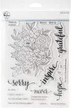 Load image into Gallery viewer, Pinkfresh Studio Photopolymer Clear Stamp Set + Coordinating Die - Floral Cluster (PFCC1919/PFCS1919)
