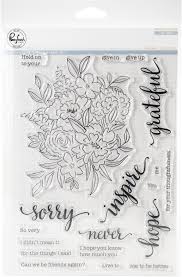 Pinkfresh Studio Photopolymer Clear Stamp Set + Coordinating Die - Floral Cluster (PFCC1919/PFCS1919)