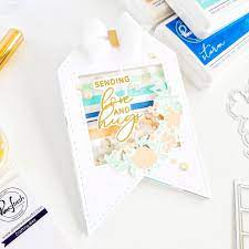 Pinkfresh Studio Stamp & Die Set Charming Floral Wreath (PFCC1820)