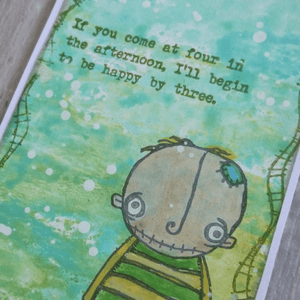 PaperArtsy Electica3 Rubber Stamp Happiness by Alison Bomber (EAB14)