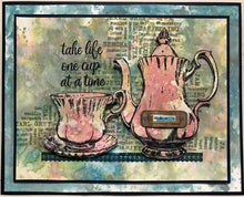 Load image into Gallery viewer, PRE-ORDER PaperArtsy Stamp Set Tea Time designed by Scrapcosy (ESC14)
