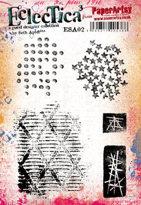 PRE-ORDER PaperArtsy Eclectica3 Rubber Stamp Set Marks designed by Seth Apter (ESA02)