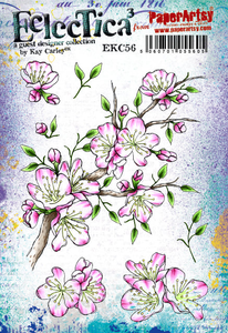 PaperArtsy Eclectica3 Stamp Set Blossoms on Branches by Kay Carley (EKC56)