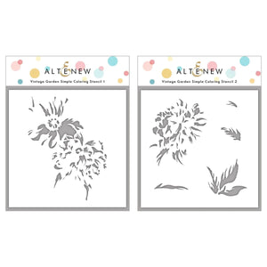 Altenew Vintage Garden Layering Stamp & Stencil Set  (ALT4771)