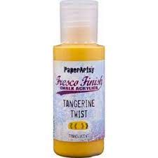 PaperArtsy Fresco Finish Chalk Acrylics Tangerine Twist Translucent (FF92)