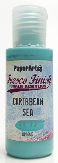 PaperArtsy Fresco Finish Chalk Acrylics Caribbean Sea Opaque (FF94)