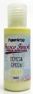 PaperArtsy Fresco Finish Chalk Acrylics Teresa Green Opaque (FF107)