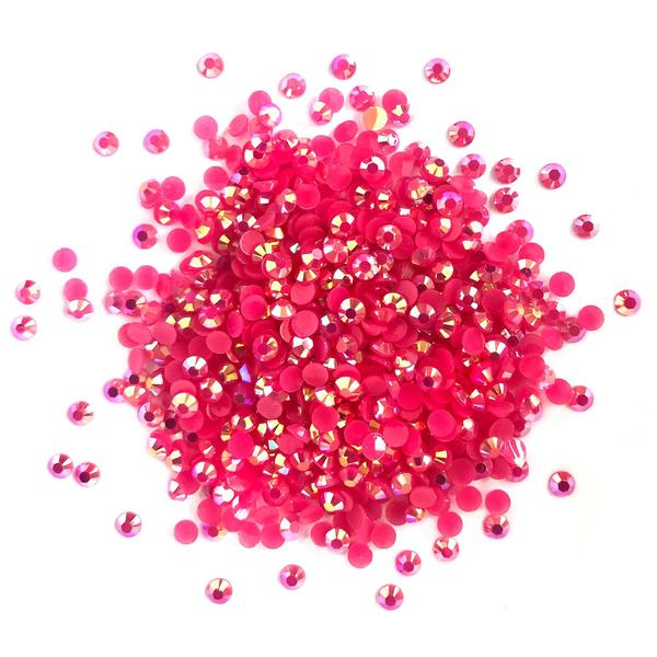 Buttons, Galore & More Jewelz Embellishments Fuschia AB (JZ124)