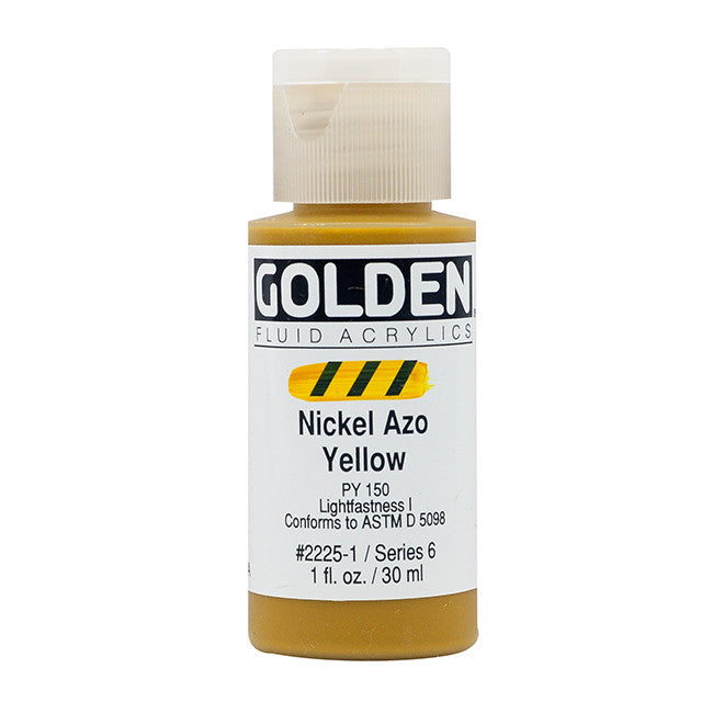 Golden Fluid Acrylics Nickel Azo Yellow (2225-1)