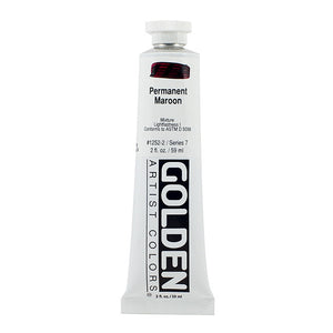 GOLDEN Artist Colors Heavy Body Acrylic Paint Permanent Maroon (12522)