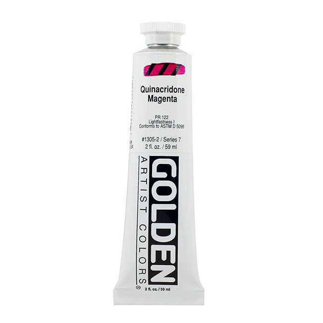 GOLDEN Artist Colors Heavy Body Acrylic Paint Quinacridone Magenta (1305-2)