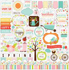 Echo Park Paper Co. Hello Spring Element Sticker (HES144014)