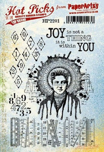 PRE-ORDER PaperArtsy Eclectica3 Stamp Set Joy is Not a Thing (HP2201)