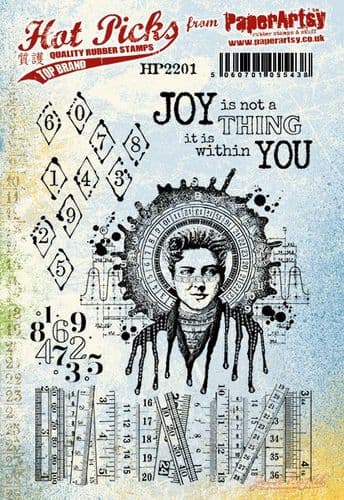 PRE-ORDER PaperArtsy Eclectica3 Stamp Set Joy is Not a Thing (HP2201)