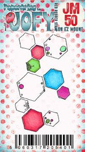 Paper Artsy JOFY Mini Stamp Number 50 Hexagons (JM50)