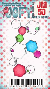 Paper Artsy JOFY Mini Stamp Number 50 Hexagons (JM50)