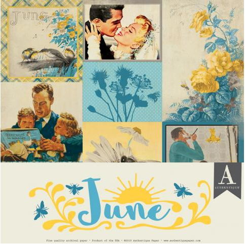 Authentique The Calendar Collection- June Paper Pack (CAL054)