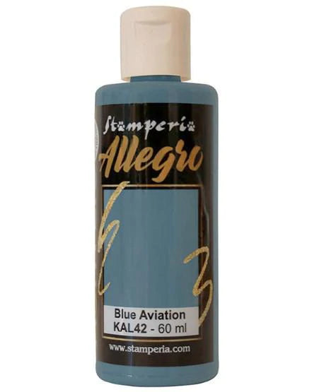 Stamperia Allegro Acrylic Paint Blue Aviation (KAL42)