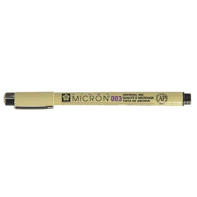 Sakura Pigma Micron Pen Size 003 0.15mm Black (50045)