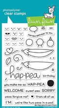 Load image into Gallery viewer, Lawnfawn Photopolymer Clear Stamps - Be Hap-pea (LF1890)
