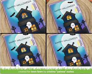 LawnFawn Lawn Cuts Dies Build-A-House Halloween Add-On (LF2047)