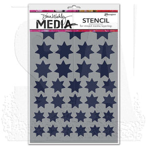 Dina Wakley Media Stencils Variegated Stars (MDS52456)