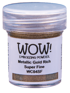 WOW! Embossing Powder Metallic Gold Rich Super Fine (WC04SF)