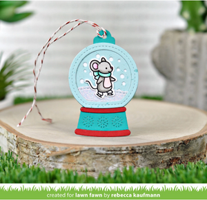 LawnFawn Lawn Cuts Dies Snow Globe Gift Tag (LF2056)