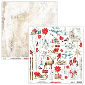 Mintay Winterland Collection 12x12 Scrapbook Paper Elements (MT-WTL-09)