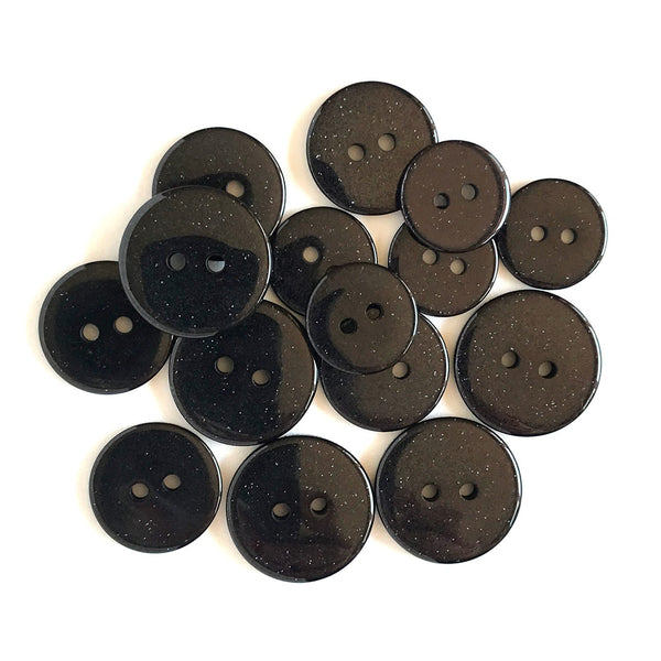 Sugar Shoppe Glitter Buttons Onyx (SUS107)